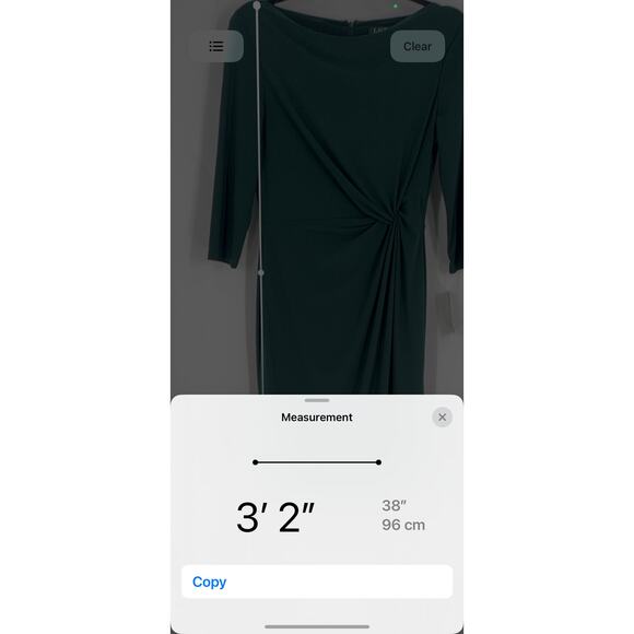 Ralph Lauren Green Dress (B10#3) - Picture 5 of 11